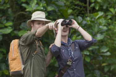 Monarch HG 2 people watching birds