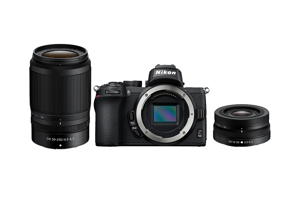 Z 50 + NIKKOR Z DX 16-50 VR + 50-250 VR Z 50 + NIKKOR Z DX 16-50 VR + 50-250 VR